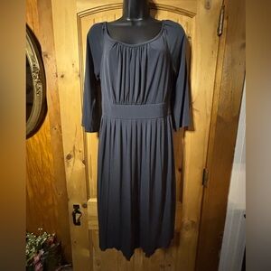 I.N. Studio Charcoal Long Sleeve Dress